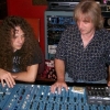 Joe Dell and the Legendary James Brown Engineer Bob Both working in the studio on the upcoming release Legend